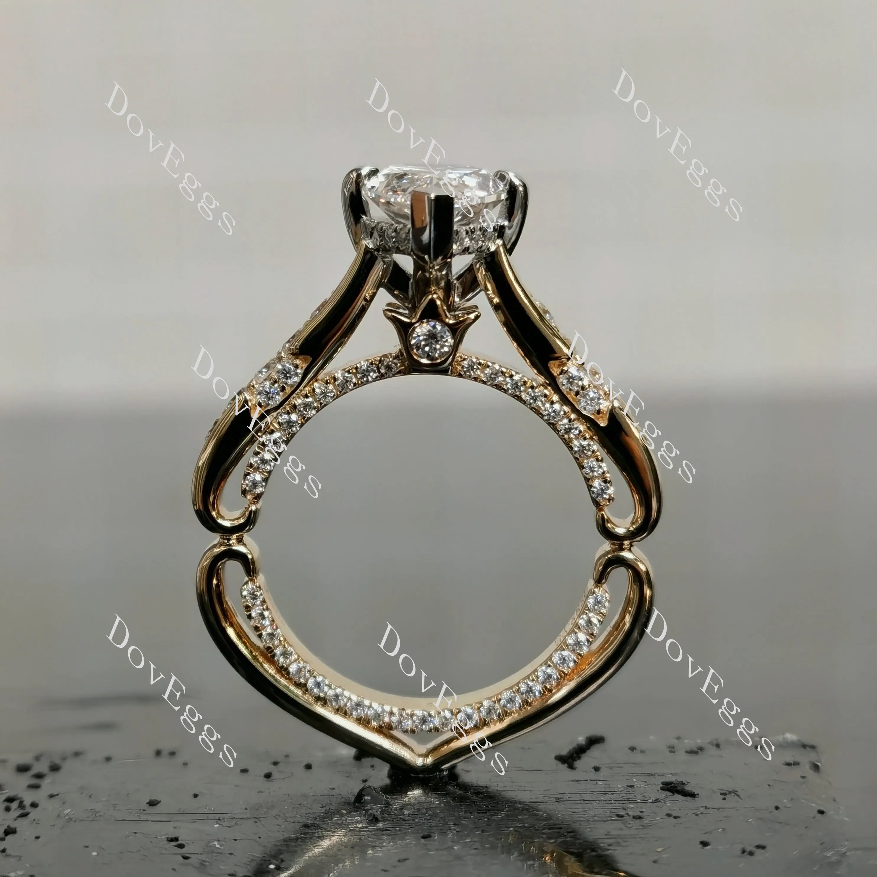 Ally Pear Lab Grown Diamond Engagement Ring