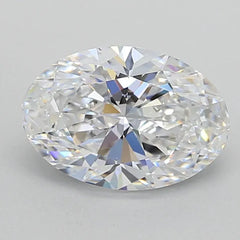 DovEggs 2ct Oval Cut Lab Diamond Guaranteed D-G Color VS Clarity and above, Excellent to ldeal Cut (Certified)