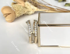 Doveggs share prong curved moissanite/lab grown diamond enhancer-6mm band width