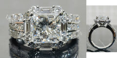 DovEggs halo pave art deco engagement ring only semi-mount only(Exclusively to DovEggs Stones)