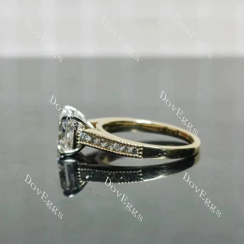 Doveggs half eternity engagement ring semi-mount only(Exclusively to DovEggs Stones)