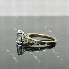 Doveggs half eternity engagement ring semi-mount only(Exclusively to DovEggs Stones)