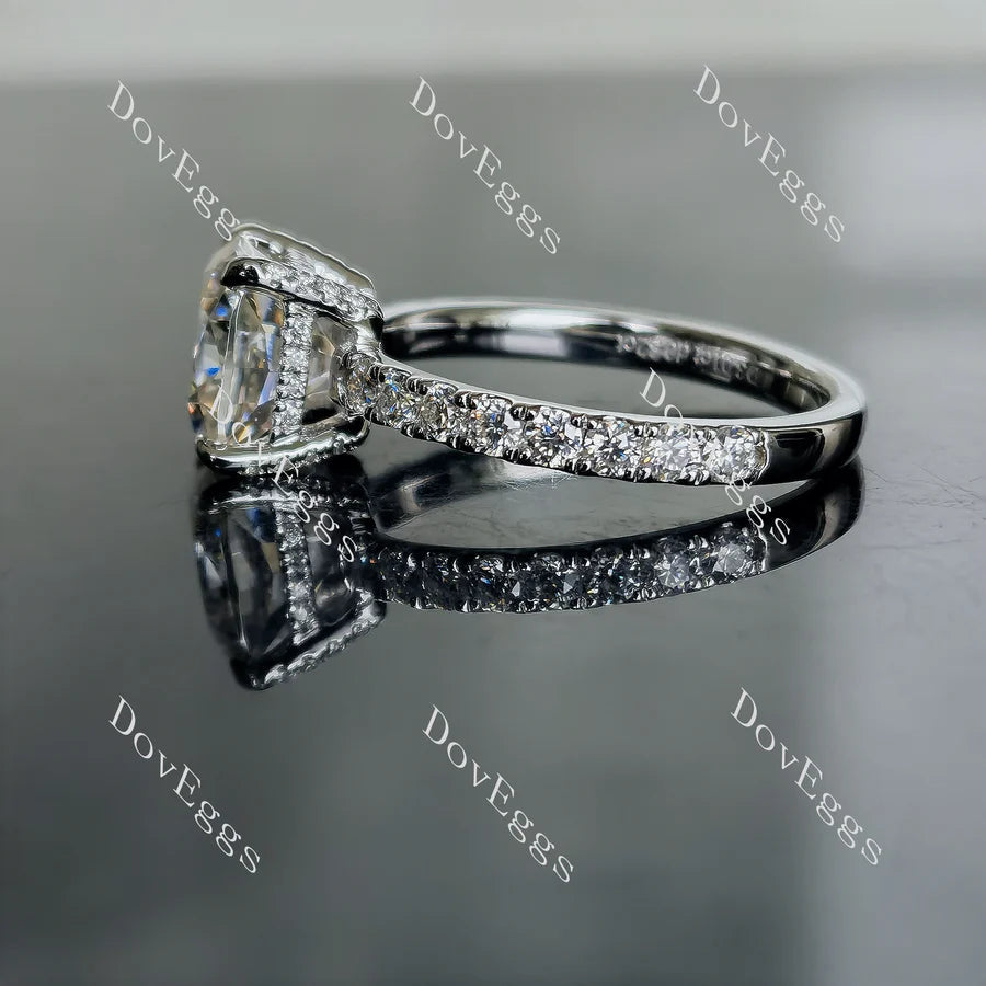 Doveggs pave engagement ring only semi-mount only(Exclusively to DovEggs Stones)