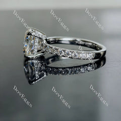 Doveggs pave engagement ring only semi-mount only(Exclusively to DovEggs Stones)