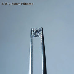 Doveggs 3.45-3.55mm/1.95-2.05mm/1.7-1.8mm princess lab diamond accents