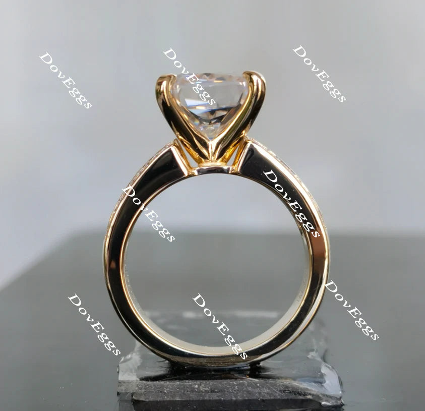 Doveggs channel set engagement ring only semi-mount only(Exclusively to DovEggs Stones)
