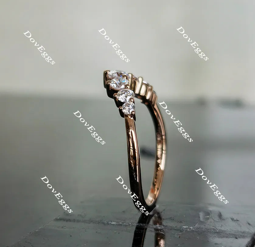 Doveggs halo moissanite engagement ring only