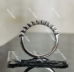 Doveggs round moissanite/lab grown diamond wedding band-2.0mm band width