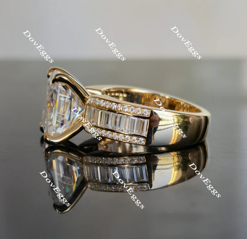 Doveggs channel set engagement ring only semi-mount only(Exclusively to DovEggs Stones)