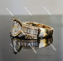 Doveggs channel set moissanite engagement ring