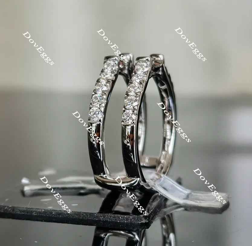 Karen's happy decision round moissanite/lab grown diamond enhancer/wedding band
