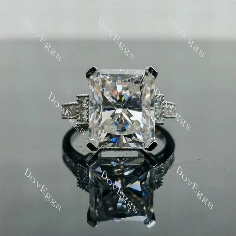 DovEggs pave side stones engagement ring only semi-mount only(Exclusively to DovEggs Stones)