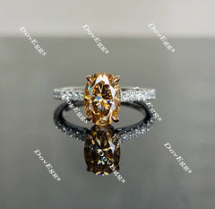 DovEggs pave engagement ring only semi-mount only(Exclusively to DovEggs Stones)