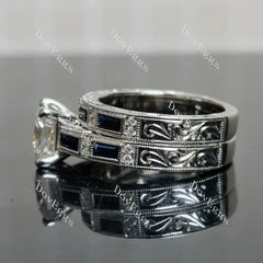 Doveggs channel pave engagement ring only semi-mount only(Exclusively to DovEggs Stones)