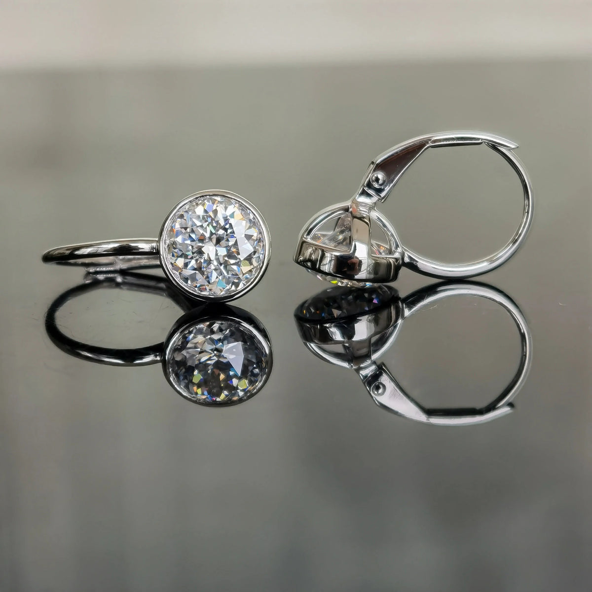 CindyBella Drop moissanite earrings for women