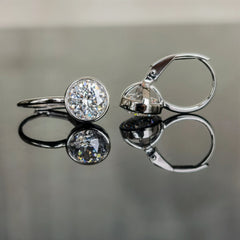 CindyBella Drop moissanite earrings for women