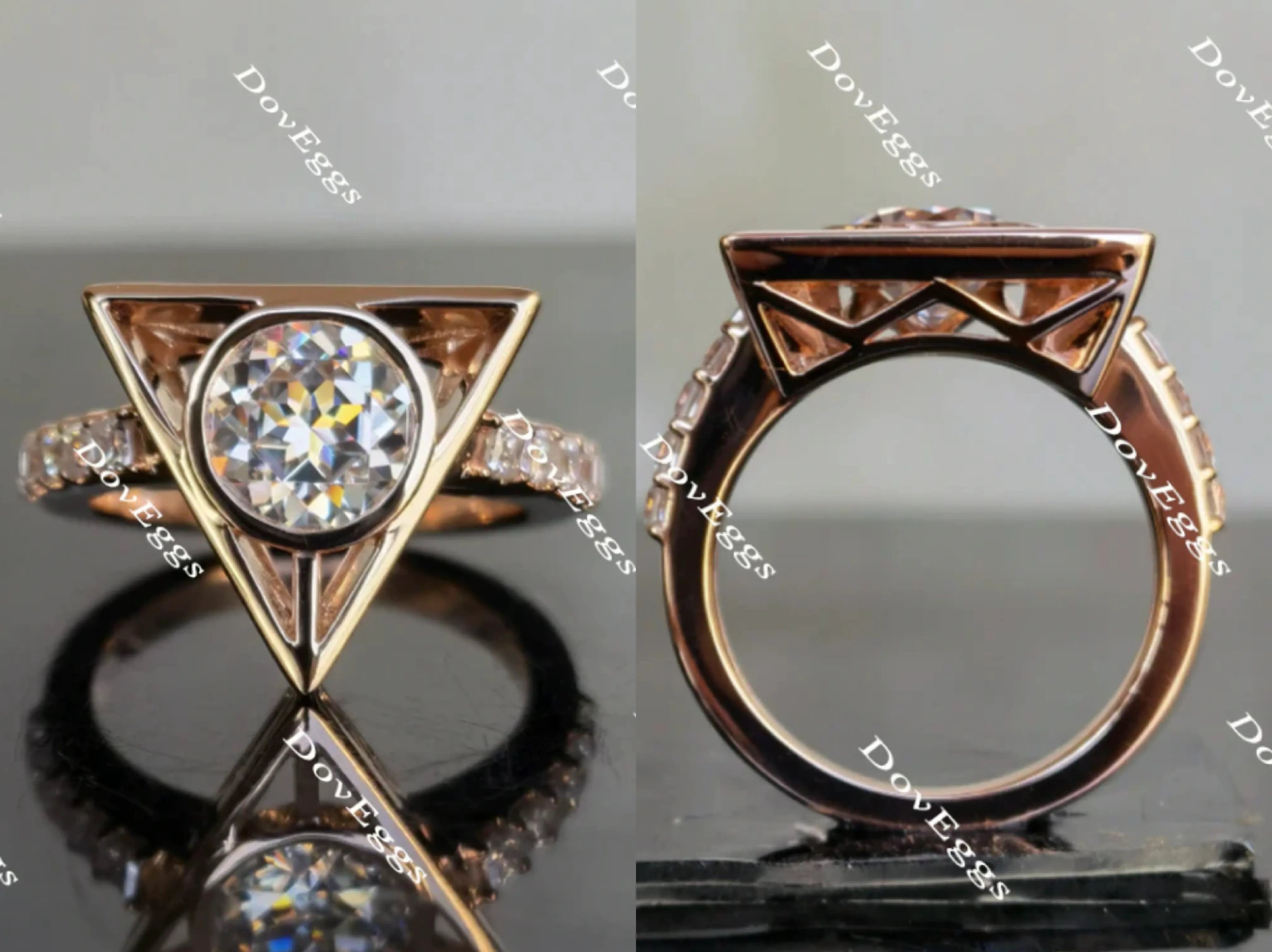 The Hallows round Nova pave moissanite Ring