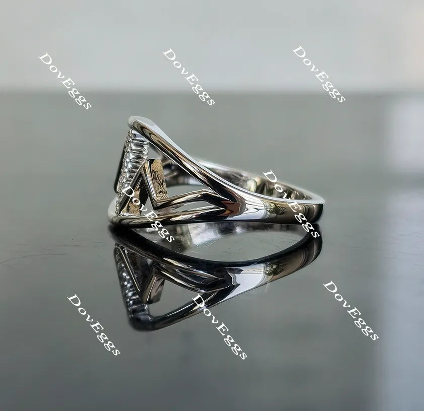 The Hero moissanite/lab grown diamond ring/wedding band-2.5mm band width