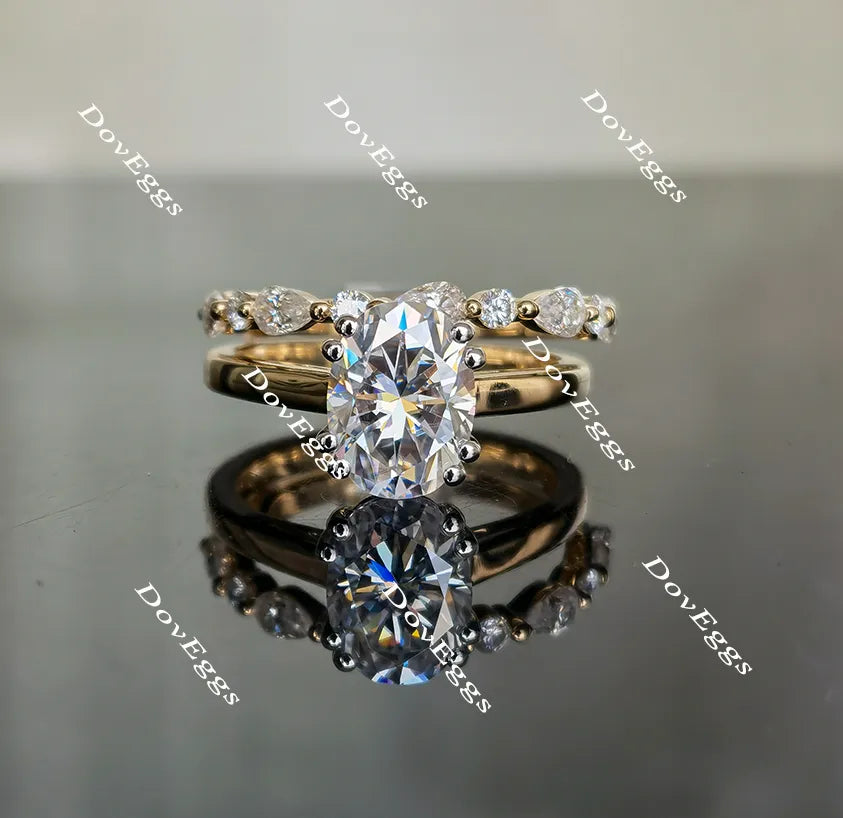 Doveggs solitaire moissanite engagement ring(engagement ring only)