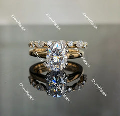Doveggs solitaire moissanite engagement ring(engagement ring only)