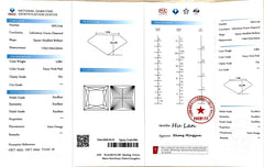 2.08ct Princess Brilliant Cut Lab Diamond – Fancy Vivid Pink Color VS1 | Doveggs Certified