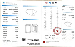 2.26ct Emerald Cut Lab Diamond – Fancy Vivid Green Color VVS1 | Doveggs Certified
