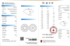 3.02ct Round European Cut Lab Diamond – F Color VVS2 | Doveggs Certified