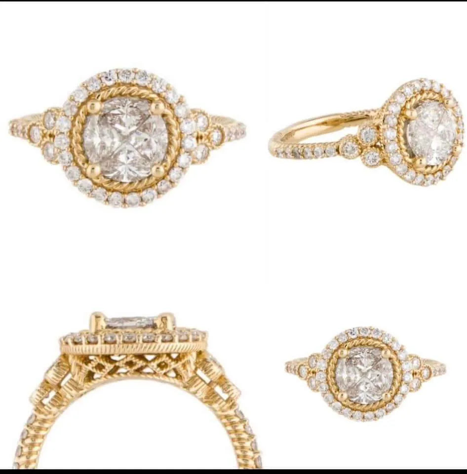 Sample ring for outlet new design in 2ct CA GHI Size 5.5 SS