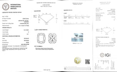 1.03ct Cushion Cut Lab Diamond - D Color VS1 | Doveggs Certified