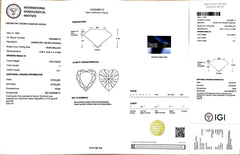 3.35ct Heart Lab Diamond - F Color VS1 | Doveggs Certified