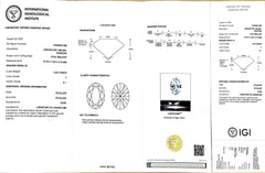 2.45ct Oval Cut Lab Diamond - E Color SI1 | Doveggs Certified