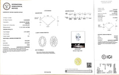 2.70ct Oval Lab Diamond - H Color VS1 | Doveggs Certified