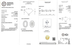 2.54ct Oval Lab Diamond - H Color VS1 | Doveggs Certified