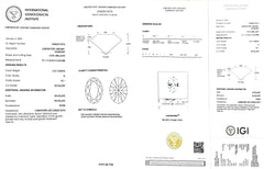 3.37ct Oval Cut Lab Diamond - G Color VS1 | Doveggs Certified