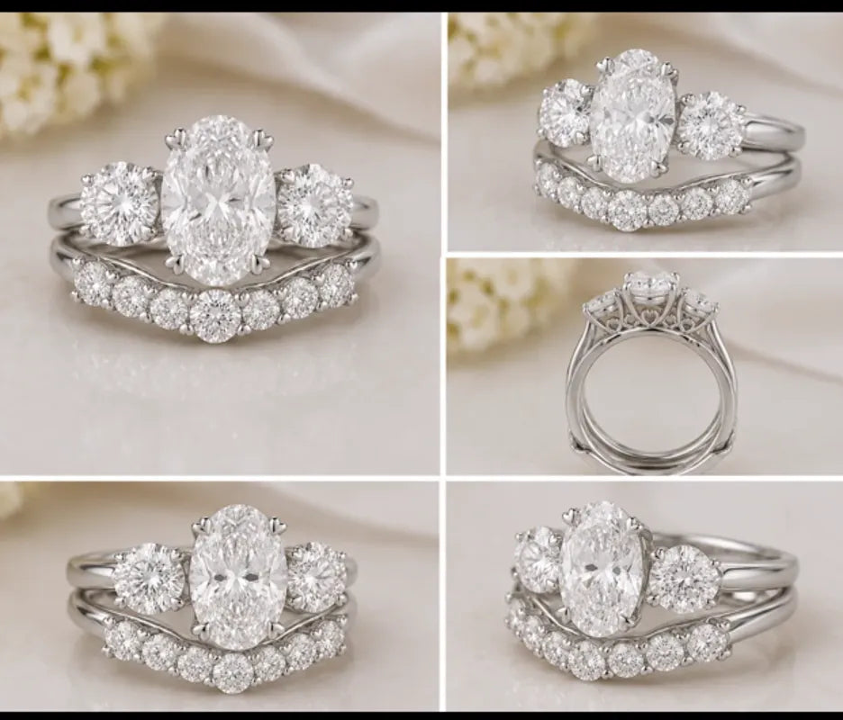 Semi mount ring set for 38459 stones