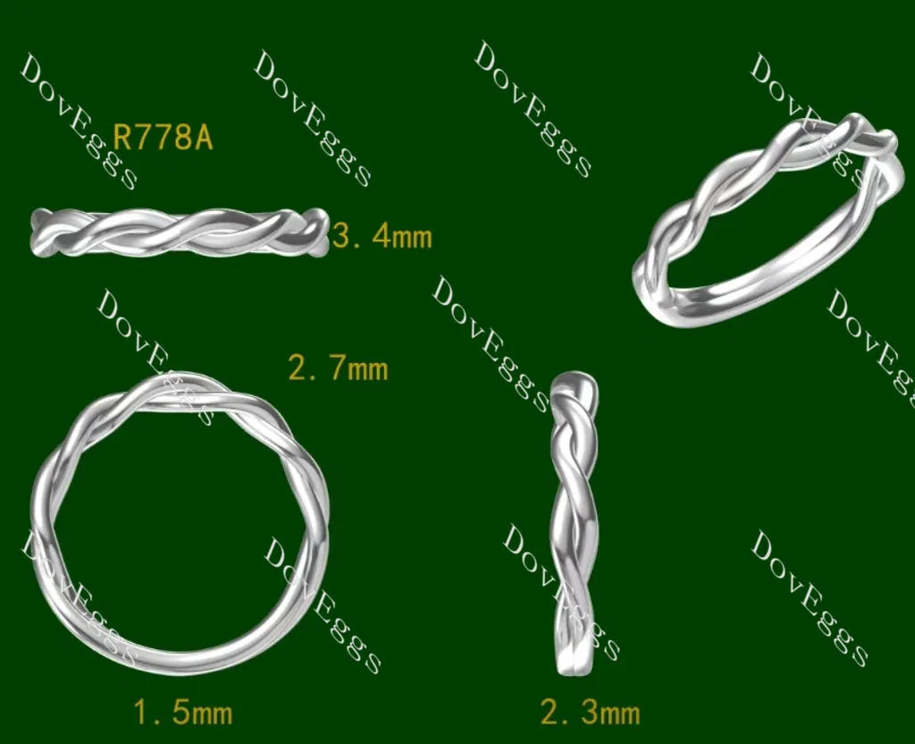Curved plain wedding band-2.3mm band width| DovEggs