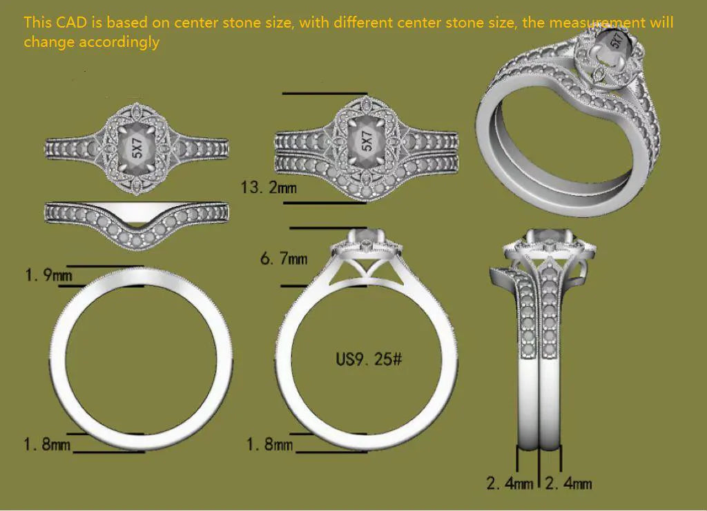 Oval floral half eternity pave moissanite engagement ring| Doveggs