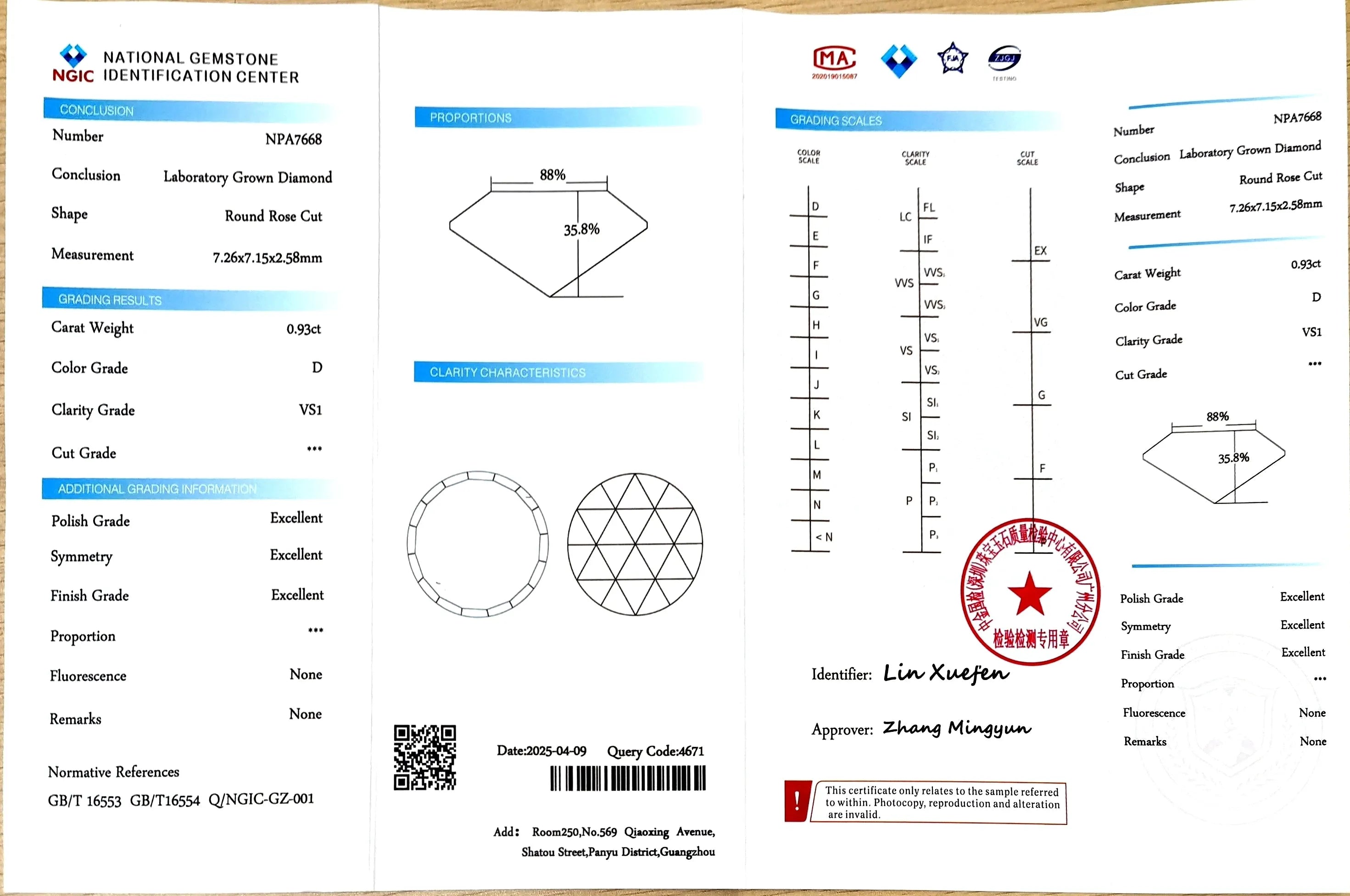 0.93ct Round Rose Cut Lab Diamond -D Color VS1 | Doveggs Certified