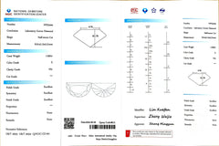 1.050ct Half-Moon Lab Diamond - E Color VS1 | Doveggs Certified
