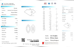 1.570ct Marquise Cut Lab Diamond - E Color VVS2 | Doveggs Certified