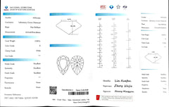 2.037ct Pear Cut Lab Diamond - E Color VVS2 | Doveggs Certified