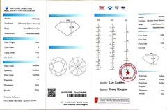 2.04ct Round European Cut Lab Diamond - E Color VVS1 Clarity | Doveggs Certified