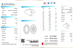 2.090ct Oval Cut Lab Diamond - E Color VVS2 | Doveggs Certified