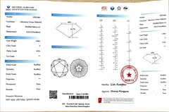 2.09ct Modified Sakura cut Lab Diamond - F Color VVS1 | Doveggs Certified
