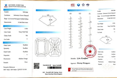 2.10ct Radiant Lab Diamond - Fancy Vivid Pink Color VS1 | Doveggs Certified