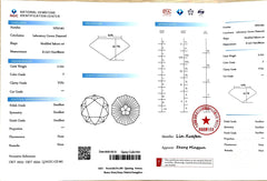 2.12ct Modified Sakura cut Lab Diamond - F Color VVS1 | Doveggs Certified
