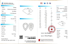 2.31ct Pear Fancy Dark Gray-Chocolate Brown Lab Diamond - VS1 Clarity | Doveggs Certified