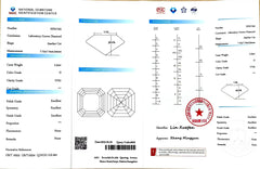 2.54ct Asscher Cut Lab Diamond - D Color VVS1 Clarity | Doveggs Certified