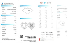 2.563ct Heart Cut Lab Diamond - D Color VVS2 | Doveggs Certified