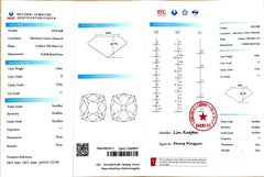 2.56ct Cushion Old Mine Cut Lab Diamond - D Color VVS1 | Doveggs Certified